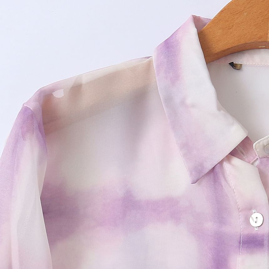 Tie-Dye Long-Sleeve Shirt