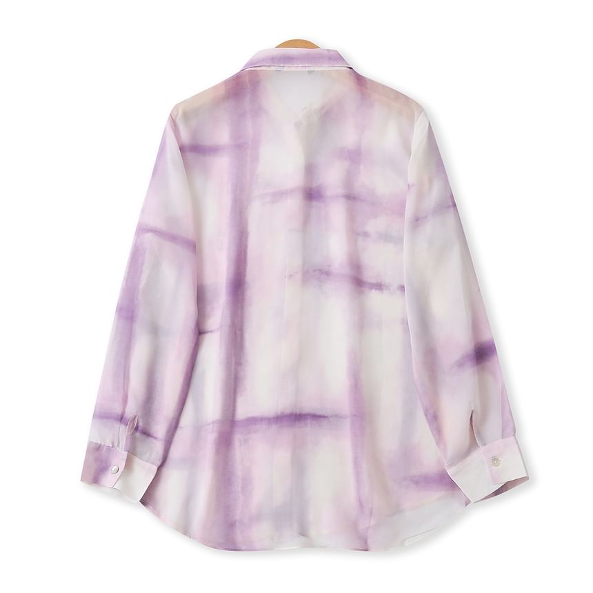 Tie-Dye Long-Sleeve Shirt