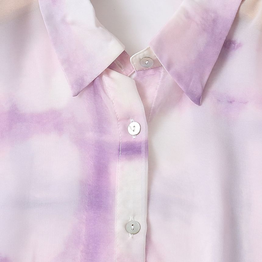 Tie-Dye Long-Sleeve Shirt
