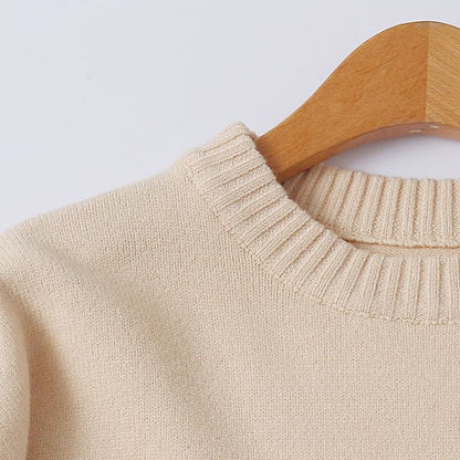 Striped Crew Neck Knit Sweater