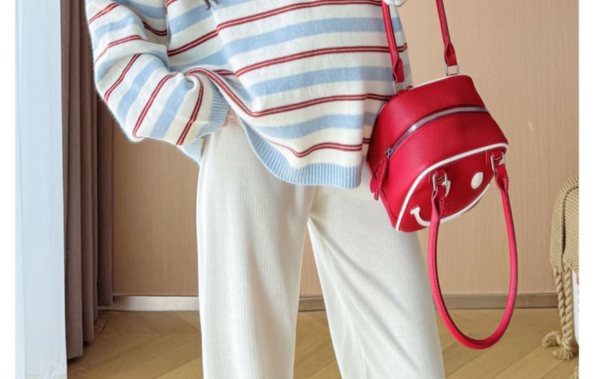 Maternity Striped Crewneck Sweater