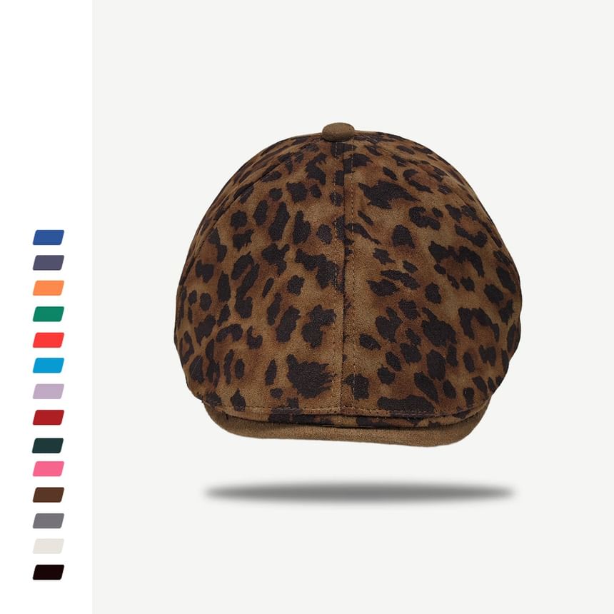 Leopard Print Beret