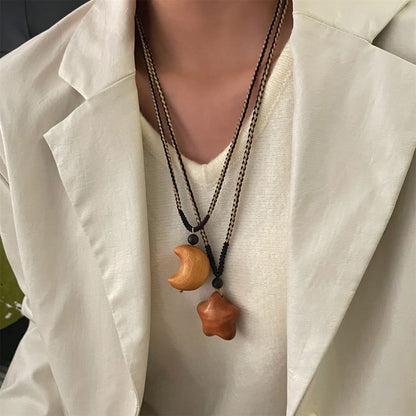 Wooden Pendant Necklace