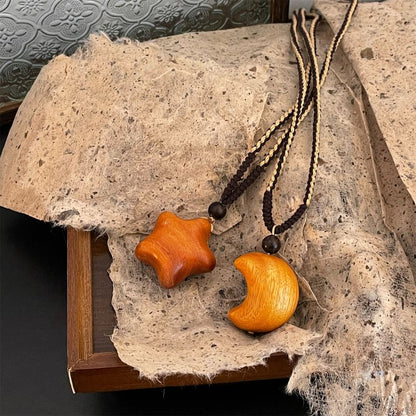 Wooden Pendant Necklace