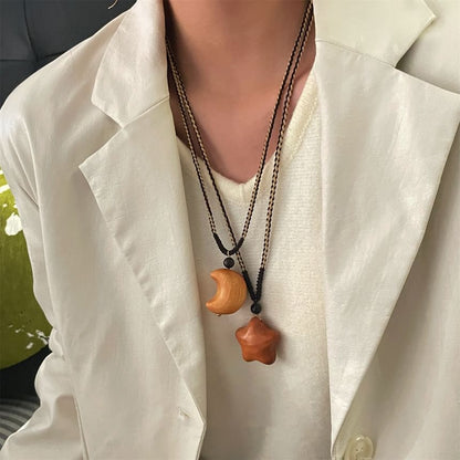 Wooden Pendant Necklace