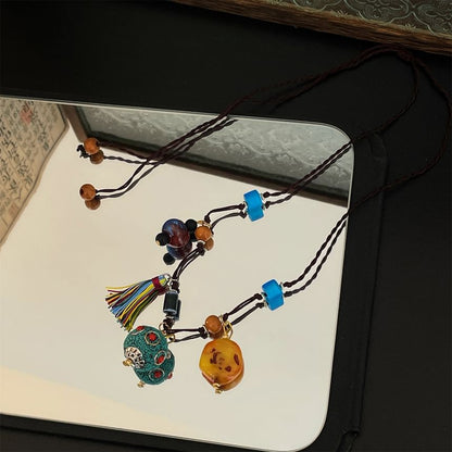 Glazed Pendant Necklace