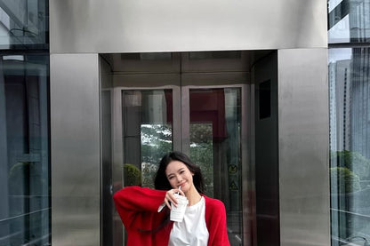 Plain Open Front Cardigan