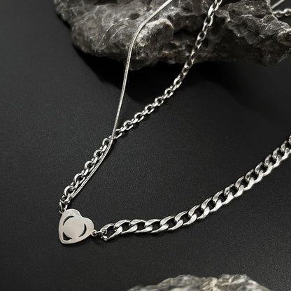 Faux Pearl Chain Necklace