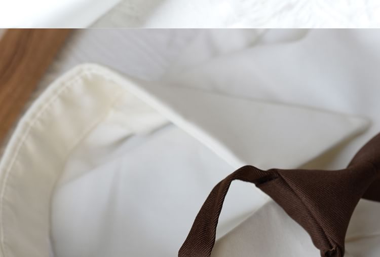 Button Detail Neck Tie