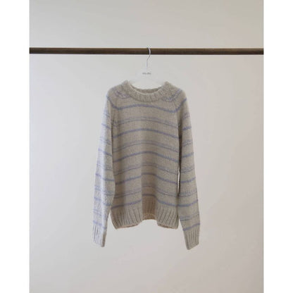 Striped Crewneck Knit Sweater