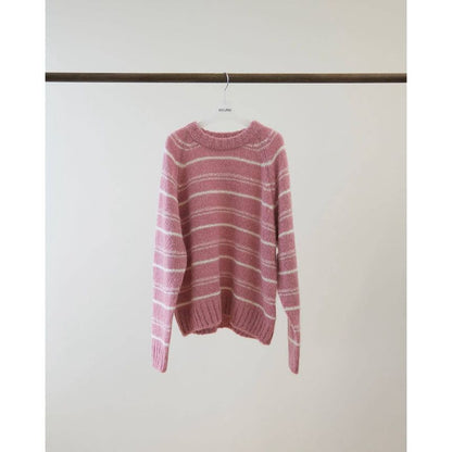 Striped Crewneck Knit Sweater