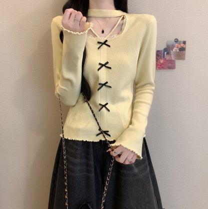 Extended Sleeve Square Neck Lace Trim Plain Blouse