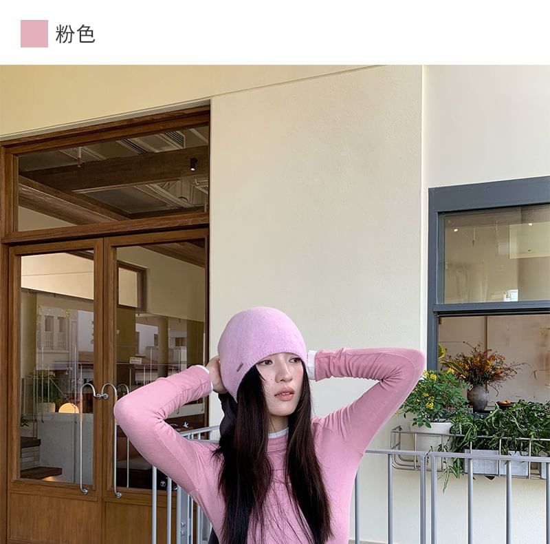 Crewneck Long-Sleeve Solid T-Shirt