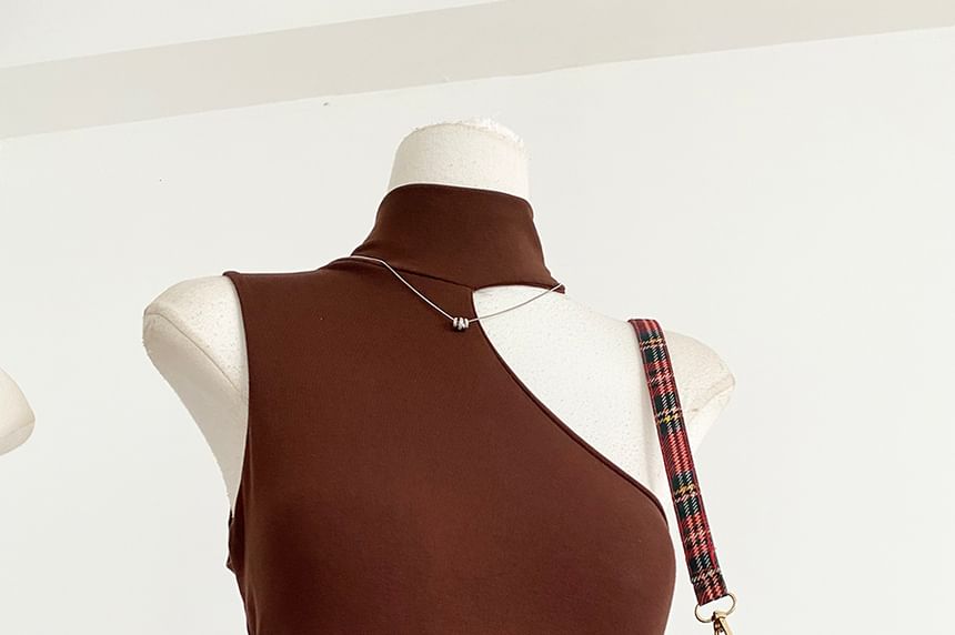Asymmetrical Halter-Neck Top