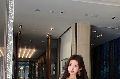 Sleeveless Rhinestone Mini Bodycon Evening Dress