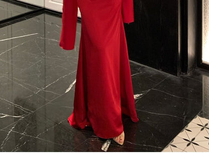 One-Shoulder Plain Ruched Trumpet Evening Dress