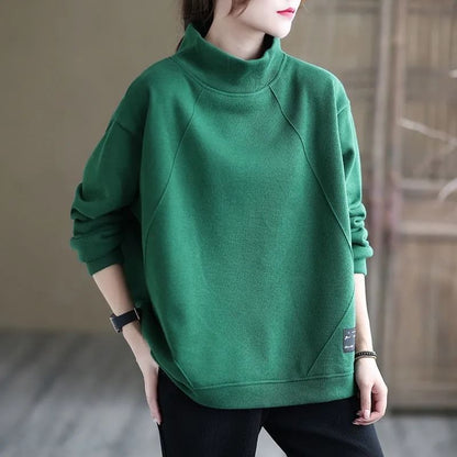 Mock-Neck Sweatshirt