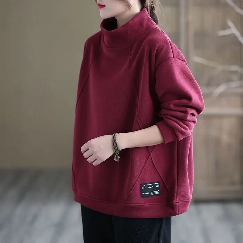 Mock-Neck Sweatshirt