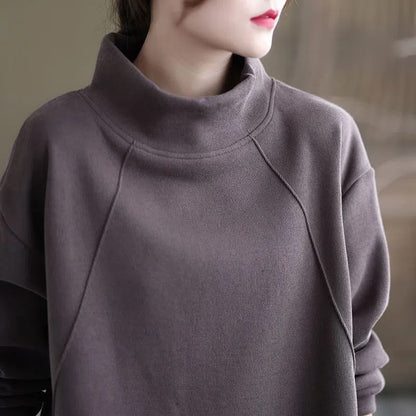 Mock-Neck Sweatshirt