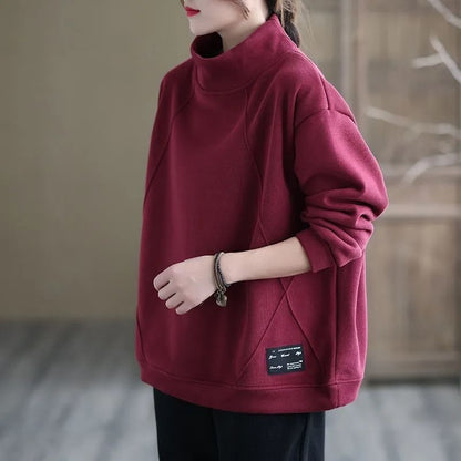 Mock-Neck Sweatshirt
