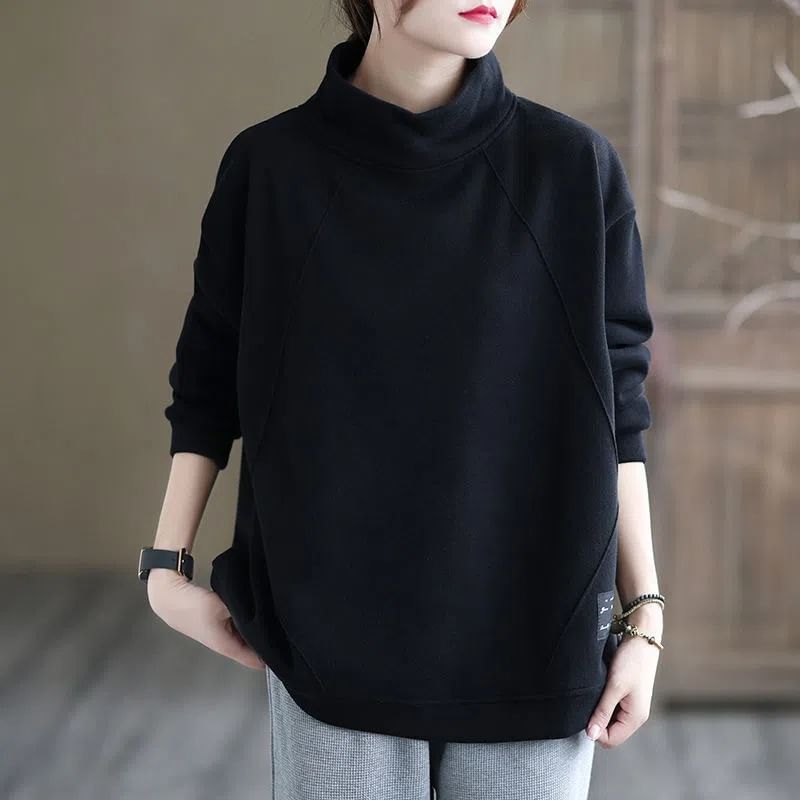 Mock-Neck Sweatshirt
