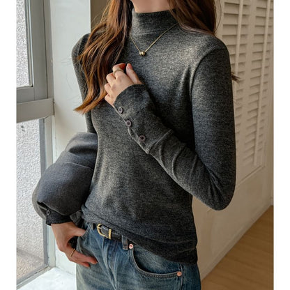 Mock-Neck Long-Sleeve Tee