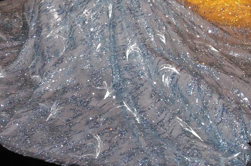 Strapless Rhinestone Glitter A-Line Evening Gown