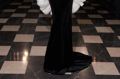 Strapless Rhinestone Glitter Sheath Evening Gown