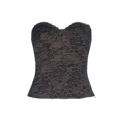 Lace Bustier Tube Top