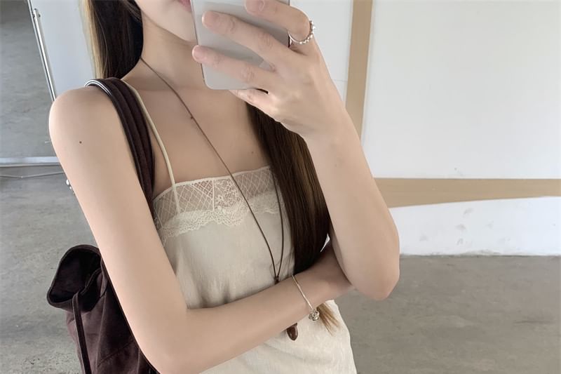 Crew Neck Tee & Lace Panel Mini Dress