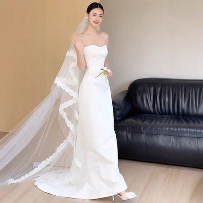 Strapless A-Line Wedding Gown