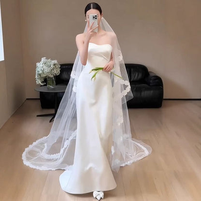 Strapless A-Line Wedding Gown