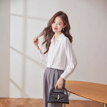 Three-Quarter Sleeve Collared Classic Shirt