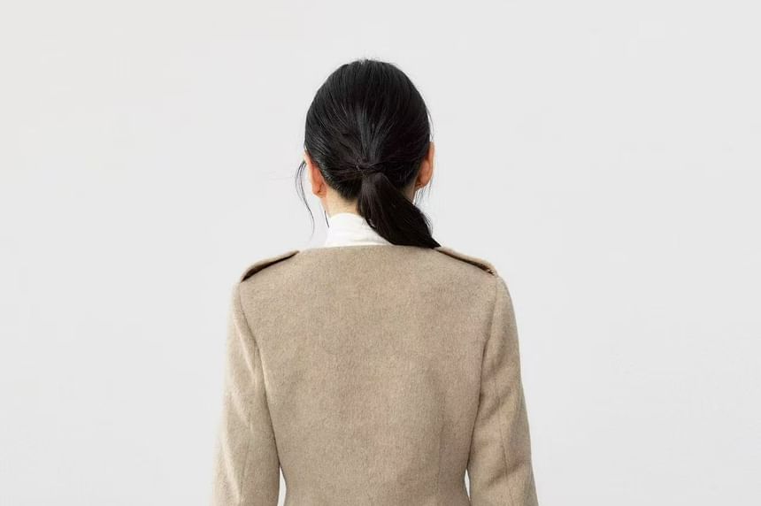 Button Jacket with Top and Straight Pants Set