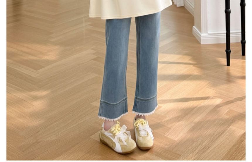 Maternity Mock Two-Piece Round-Neck Long-Sleeve Top
