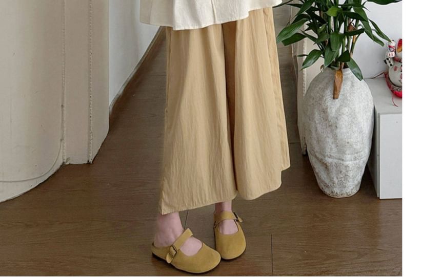 Maternity Gathered V-Neck Long-Sleeve Blouse