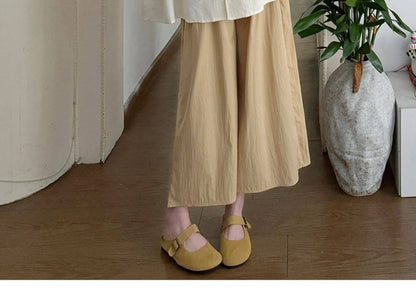 Maternity Gathered V-Neck Long-Sleeve Blouse