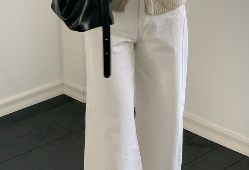 Cropped Knit Camisole & Cardigan Set