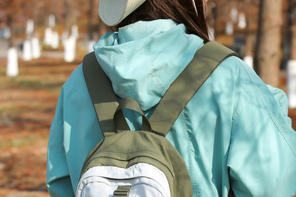 Buckle Panel Mesh Outdoor Backpack