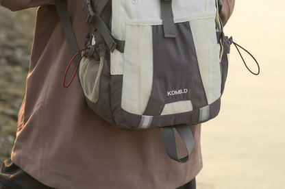 Buckle Panel Mesh Outdoor Backpack