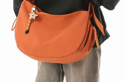 Plain Fabric Crossbody Bag
