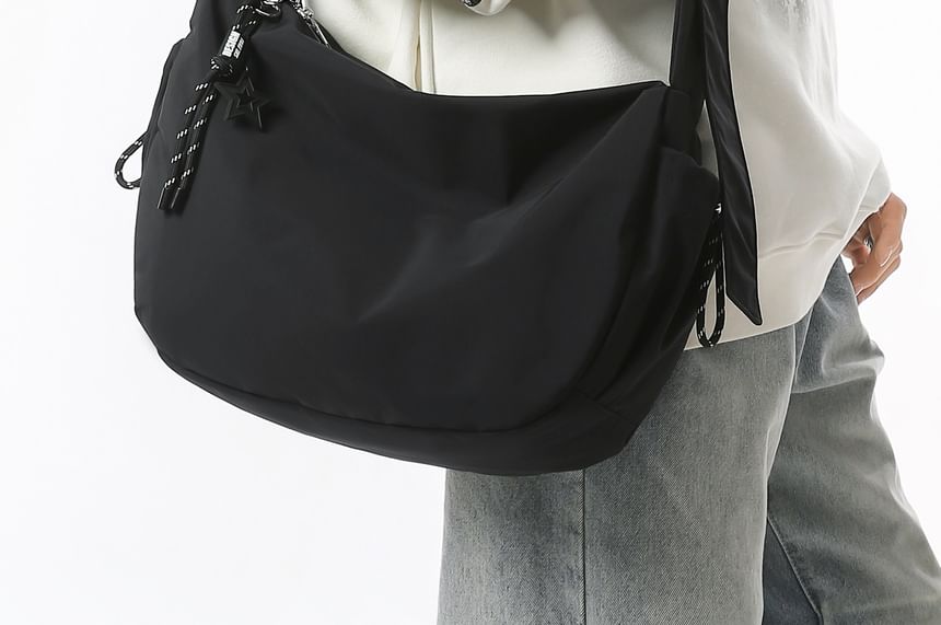 Plain Fabric Crossbody Bag