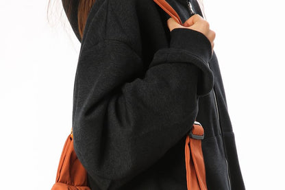 Plain Fabric Crossbody Bag