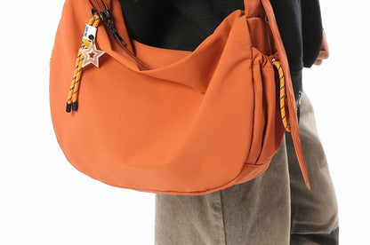 Plain Fabric Crossbody Bag