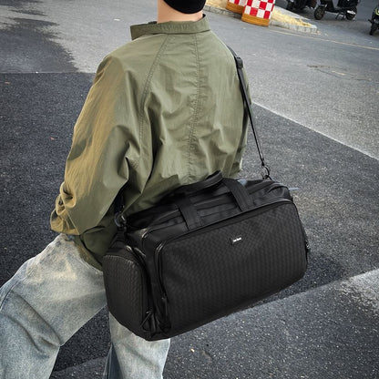 Plain Panel Duffel Bag