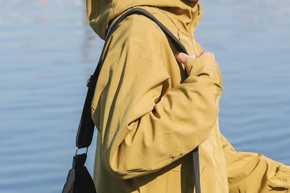 Plain Pocket Fabric Crossbody Bag