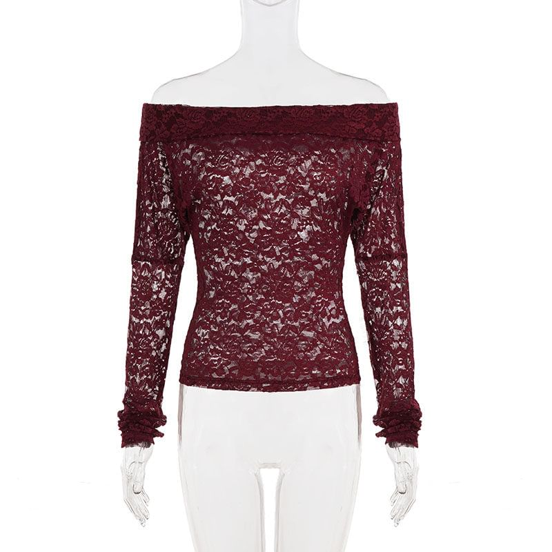 Elegant Lace Off-Shoulder Slim Crop Top & Sequin Ruched Mini Skirt