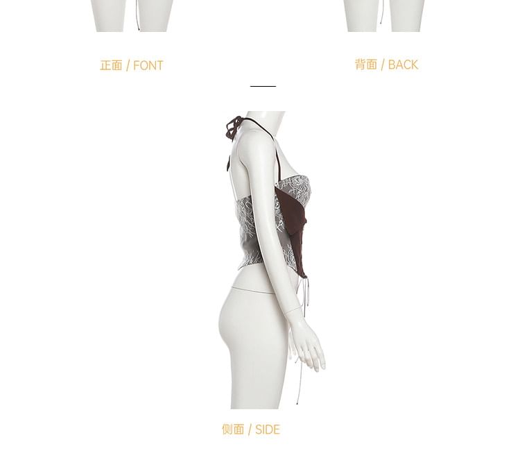 Lace-Up Bustier & Pleated Mini A-Line Skirt Set