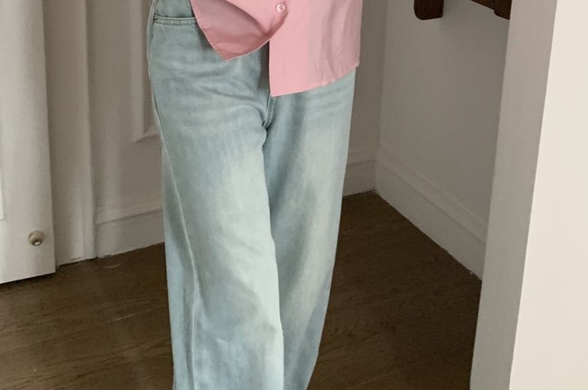 Ruffled Collar Long Sleeve Blouse