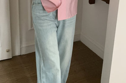 Ruffled Collar Long Sleeve Blouse